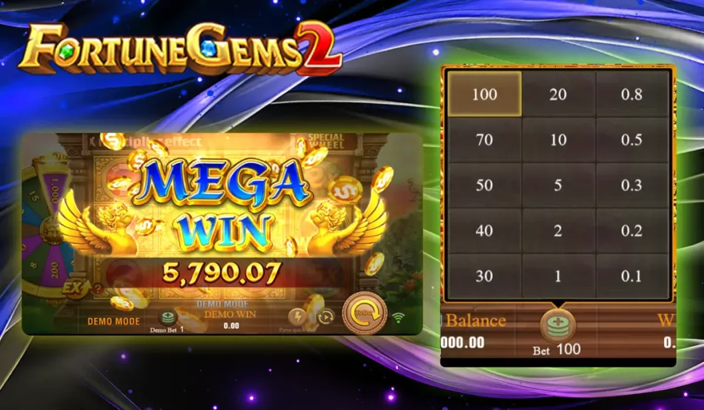 Bet Options Fortune Gems 2