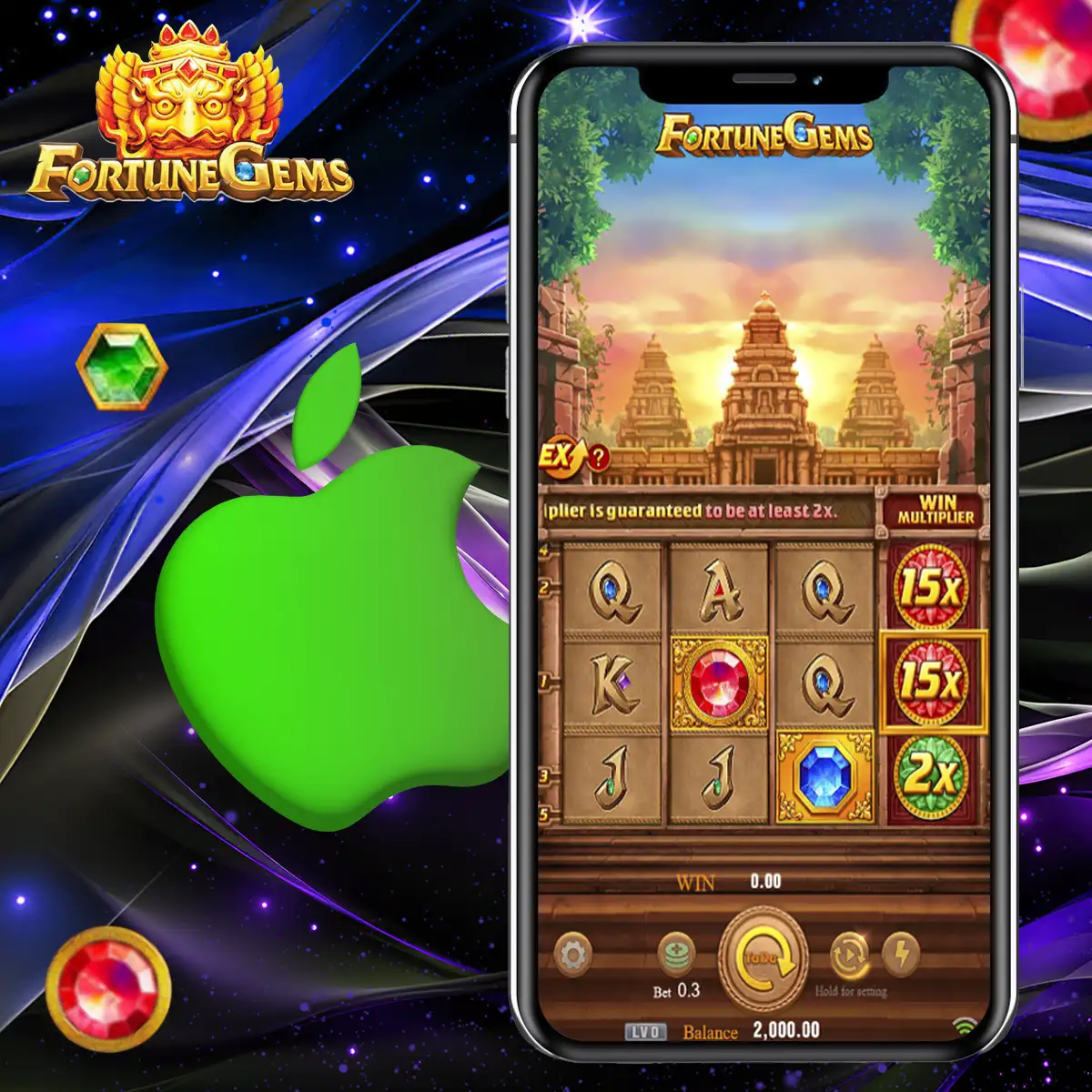 Download Fortune gems application on iOS