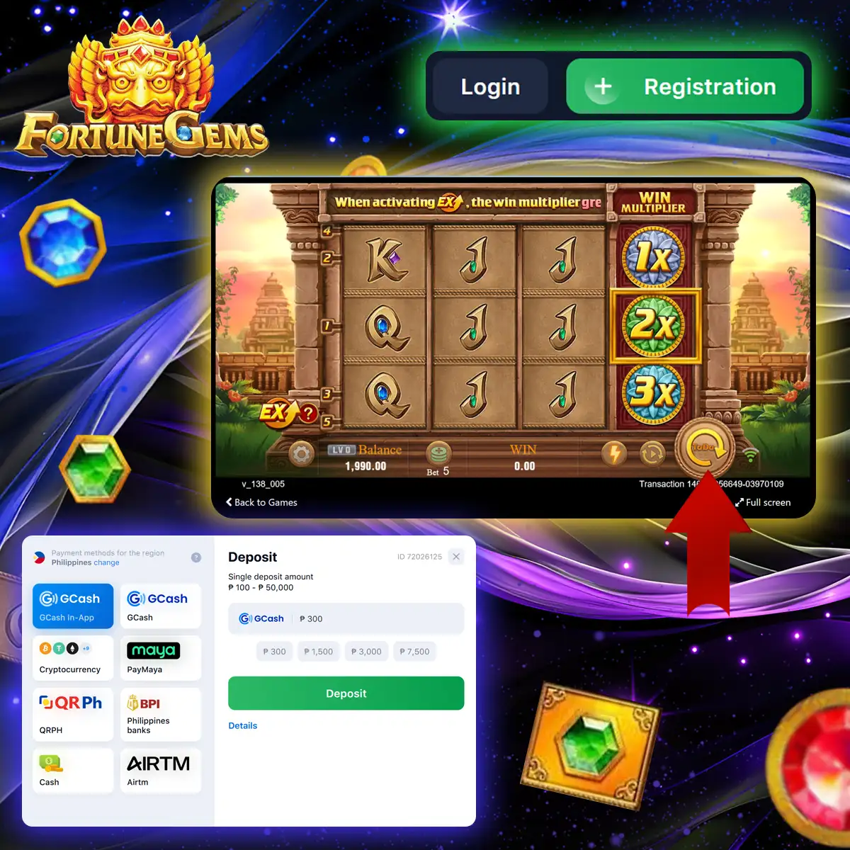 How to get started playing Fortune Gems